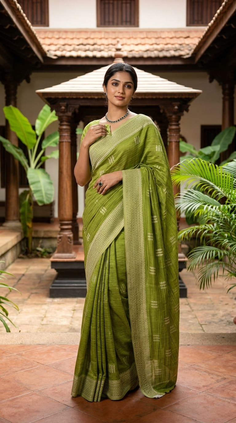 CRUSHED TISSUE SILK BANARASI SAREE