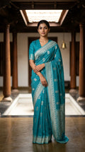 CRUSHED TISSUE SILK BANARASI SAREE