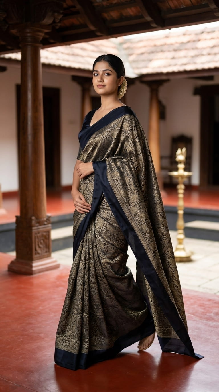 CRUSHED TISSUE SILK BANARASI SAREE