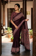 Modal  Ajrakh Saree