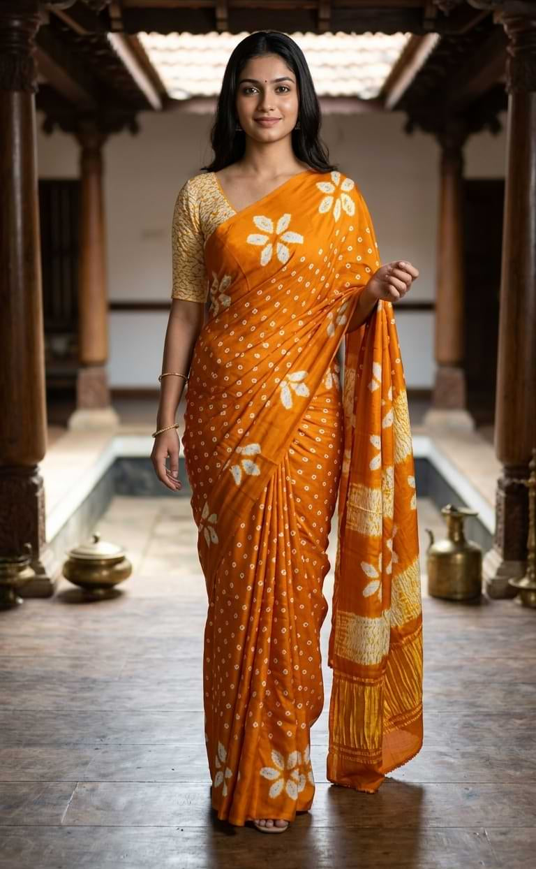 PURE MODAL SATINE SILK SAREE