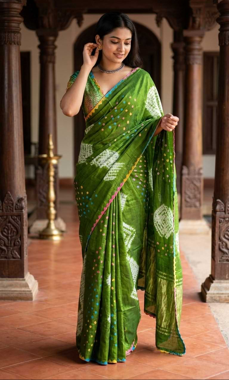 PURE MODAL SATINE SILK SAREE