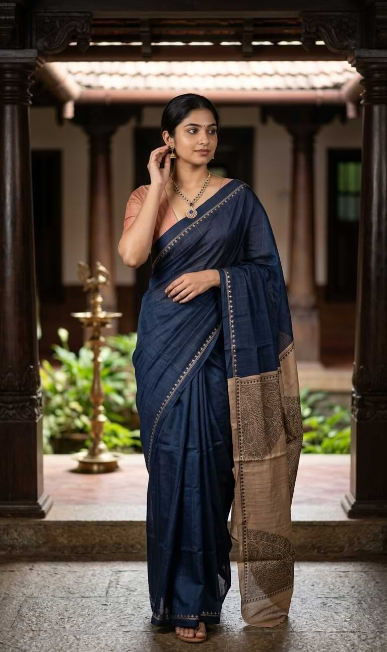 BLENDED TUSSAR SAREE