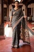 BLENDED TUSSAR SILK SAREE
