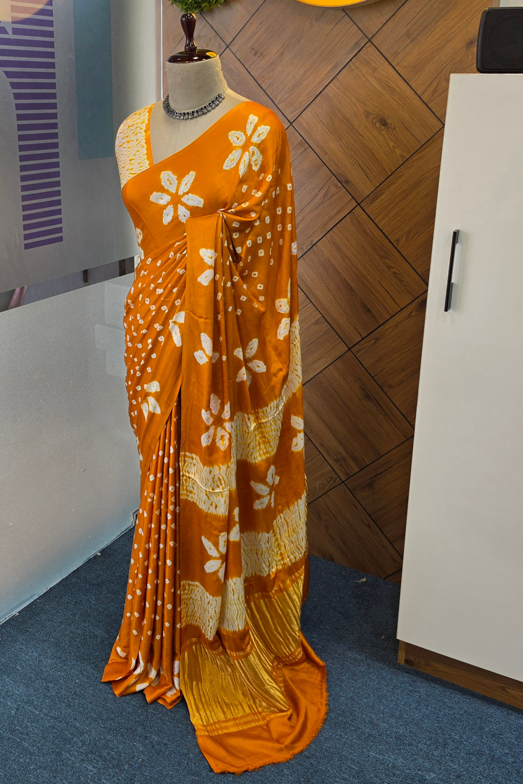 PURE MODAL SATINE SILK SAREE