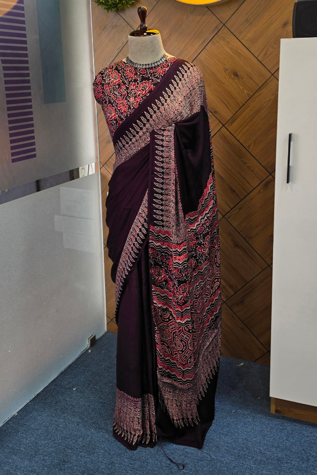 Modal  Ajrakh Saree