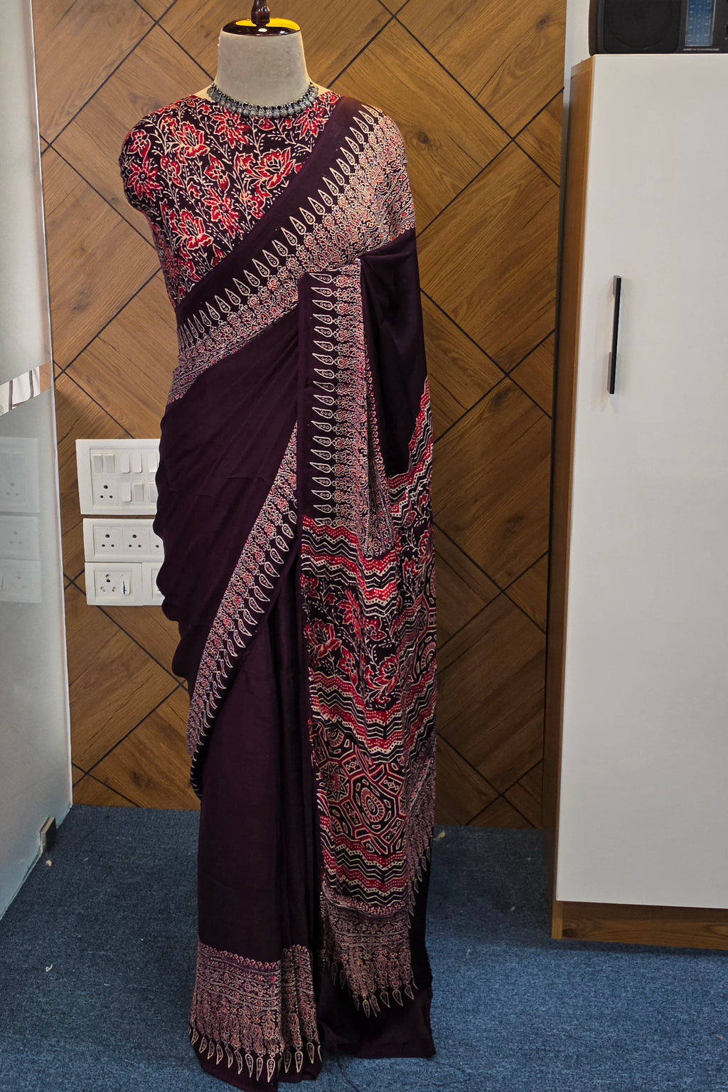 Modal  Ajrakh Saree