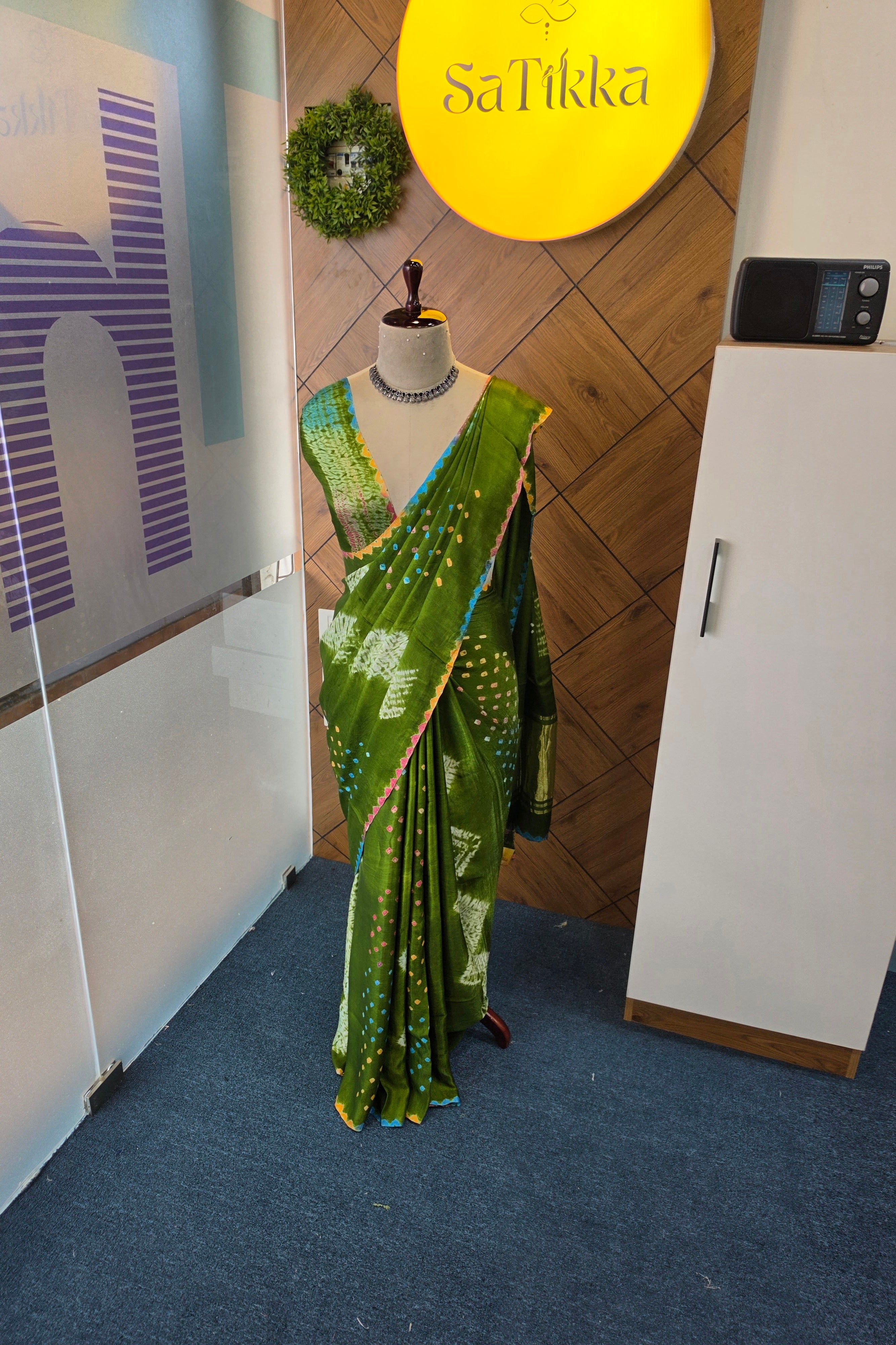PURE MODAL SATINE SILK SAREE