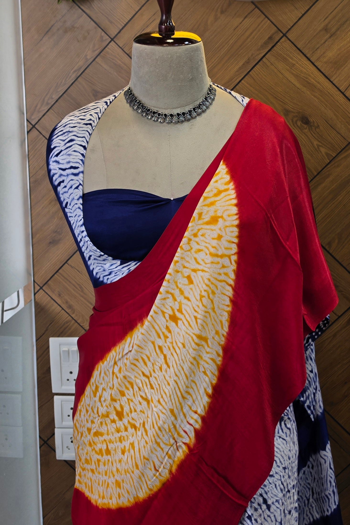 PURE MODAL SATINE SILK SAREE
