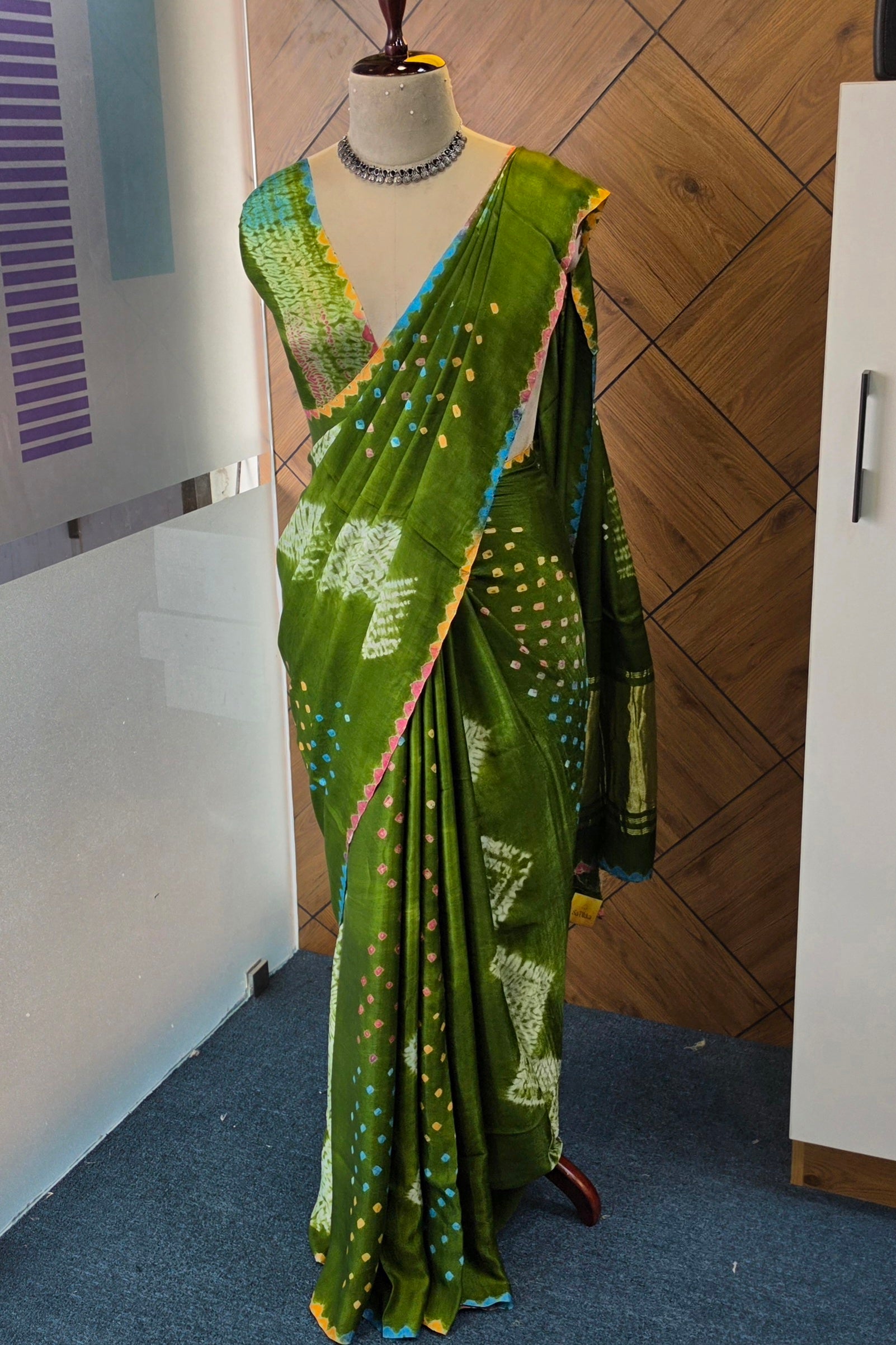 PURE MODAL SATINE SILK SAREE
