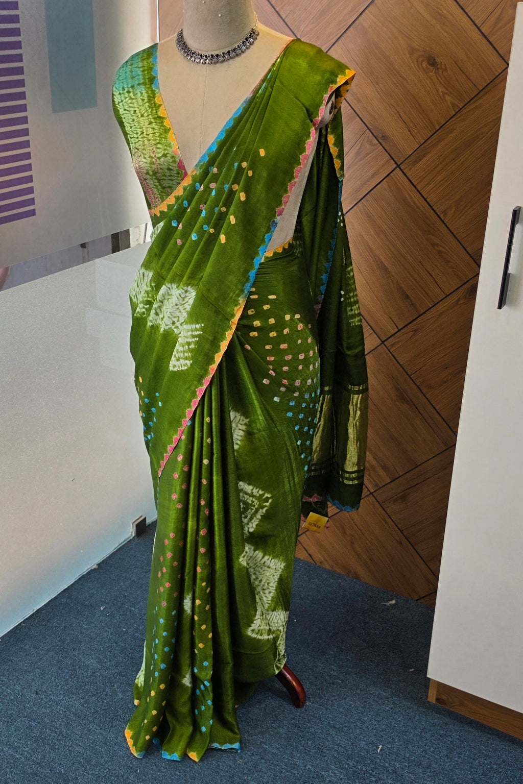 PURE MODAL SATINE SILK SAREE