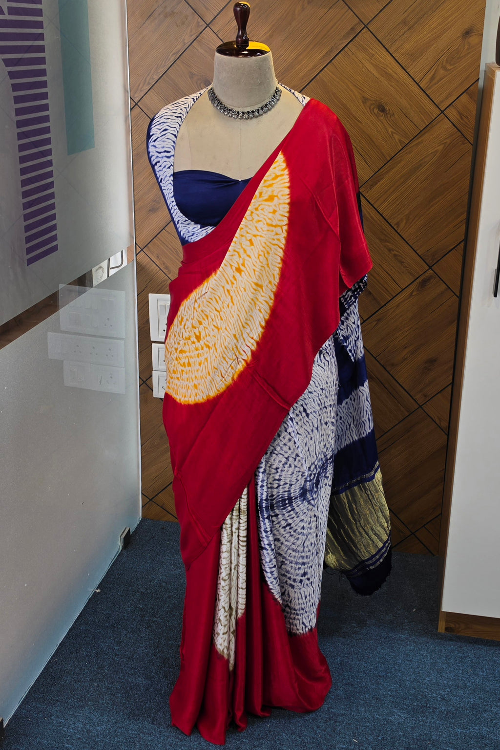 PURE MODAL SATINE SILK SAREE