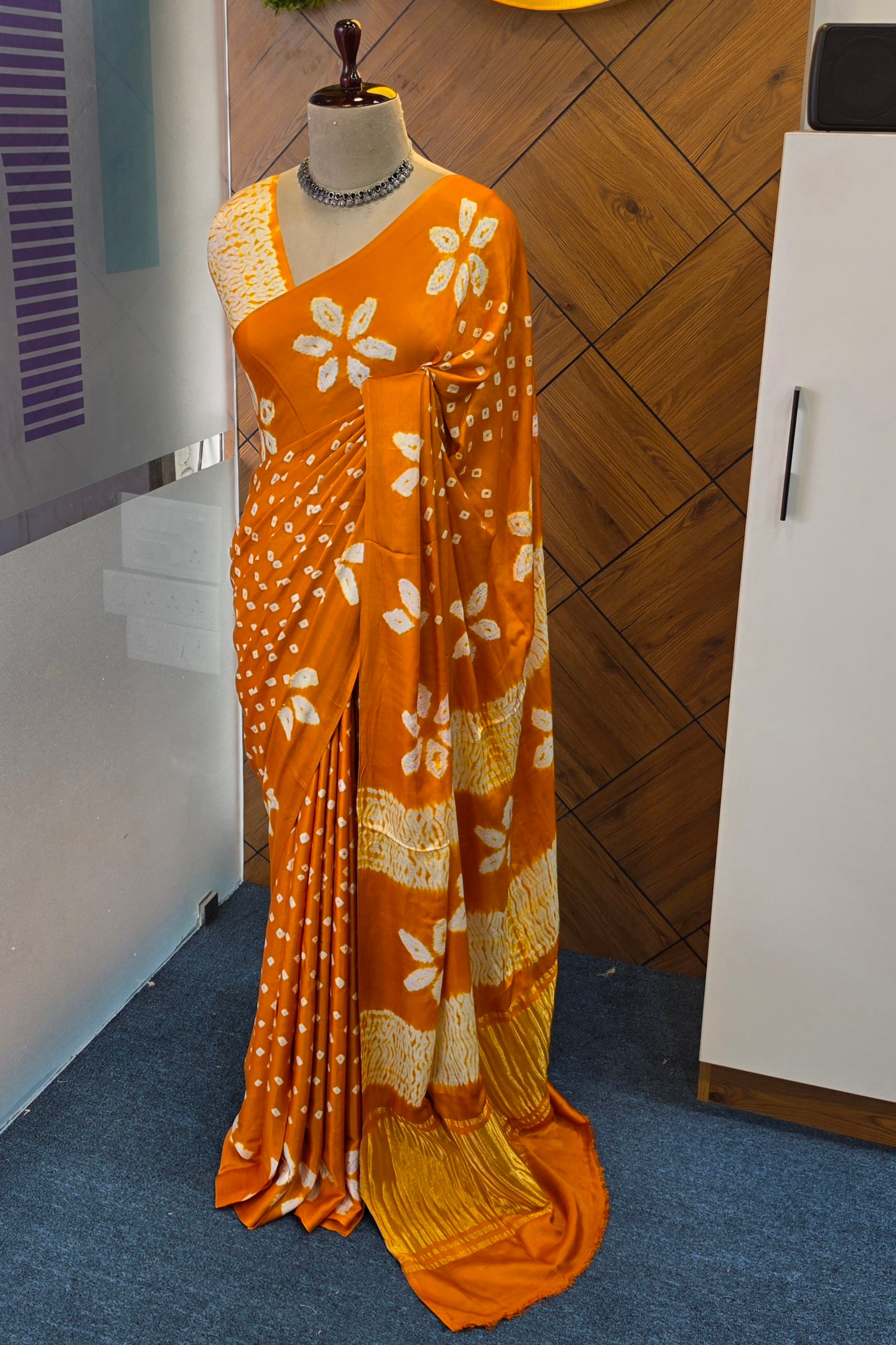 PURE MODAL SATINE SILK SAREE