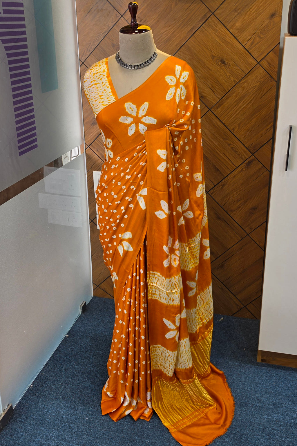 PURE MODAL SATINE SILK SAREE