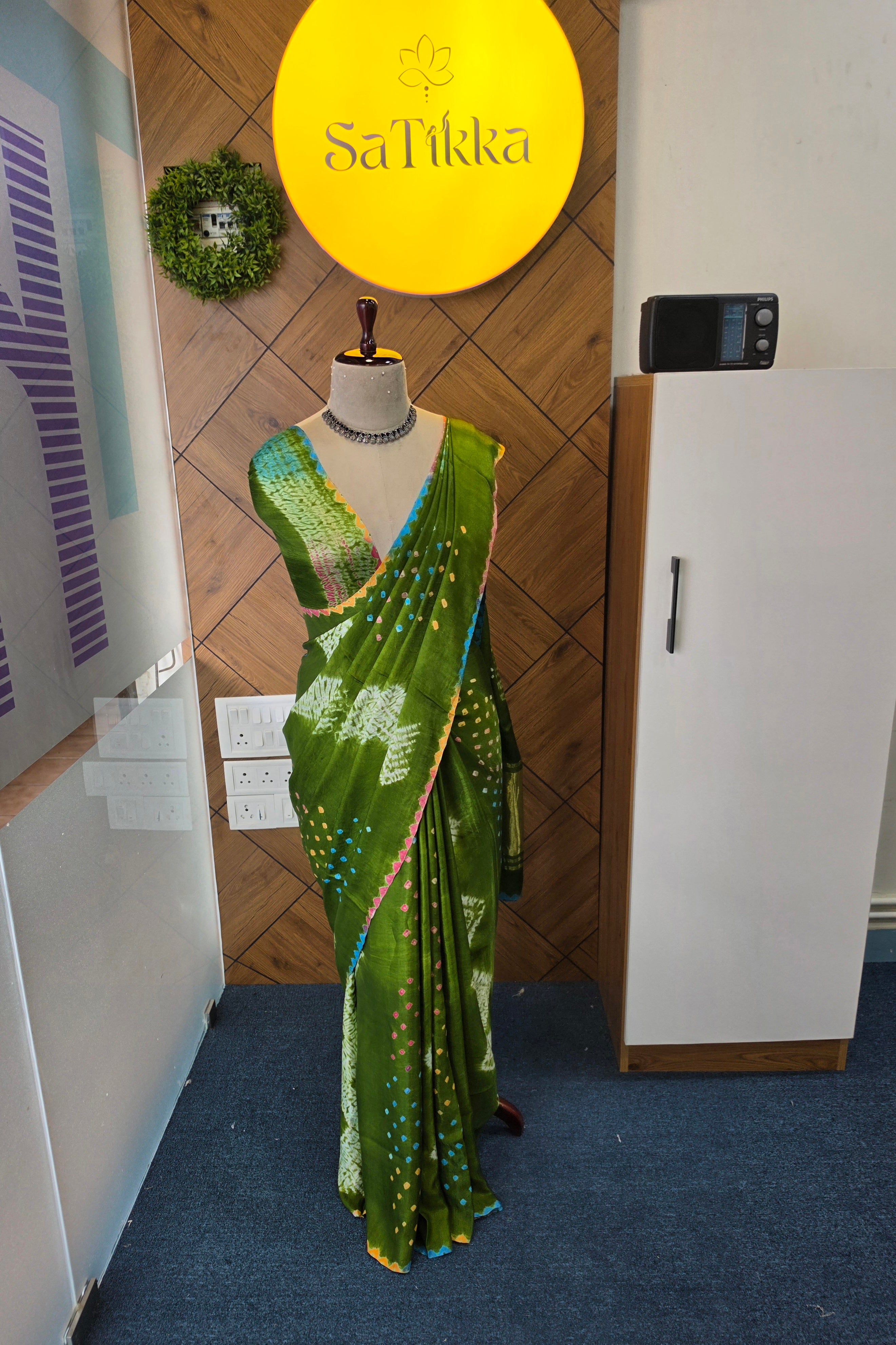 PURE MODAL SATINE SILK SAREE